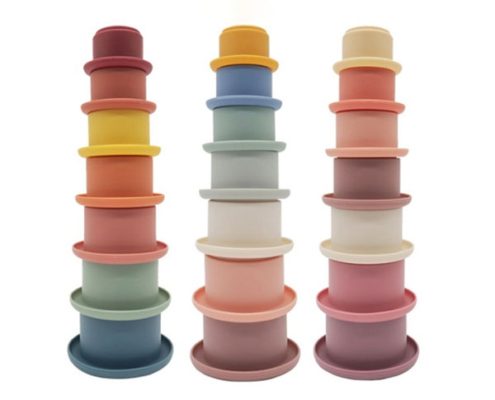 Silicone Baby Stacking Cups Toy