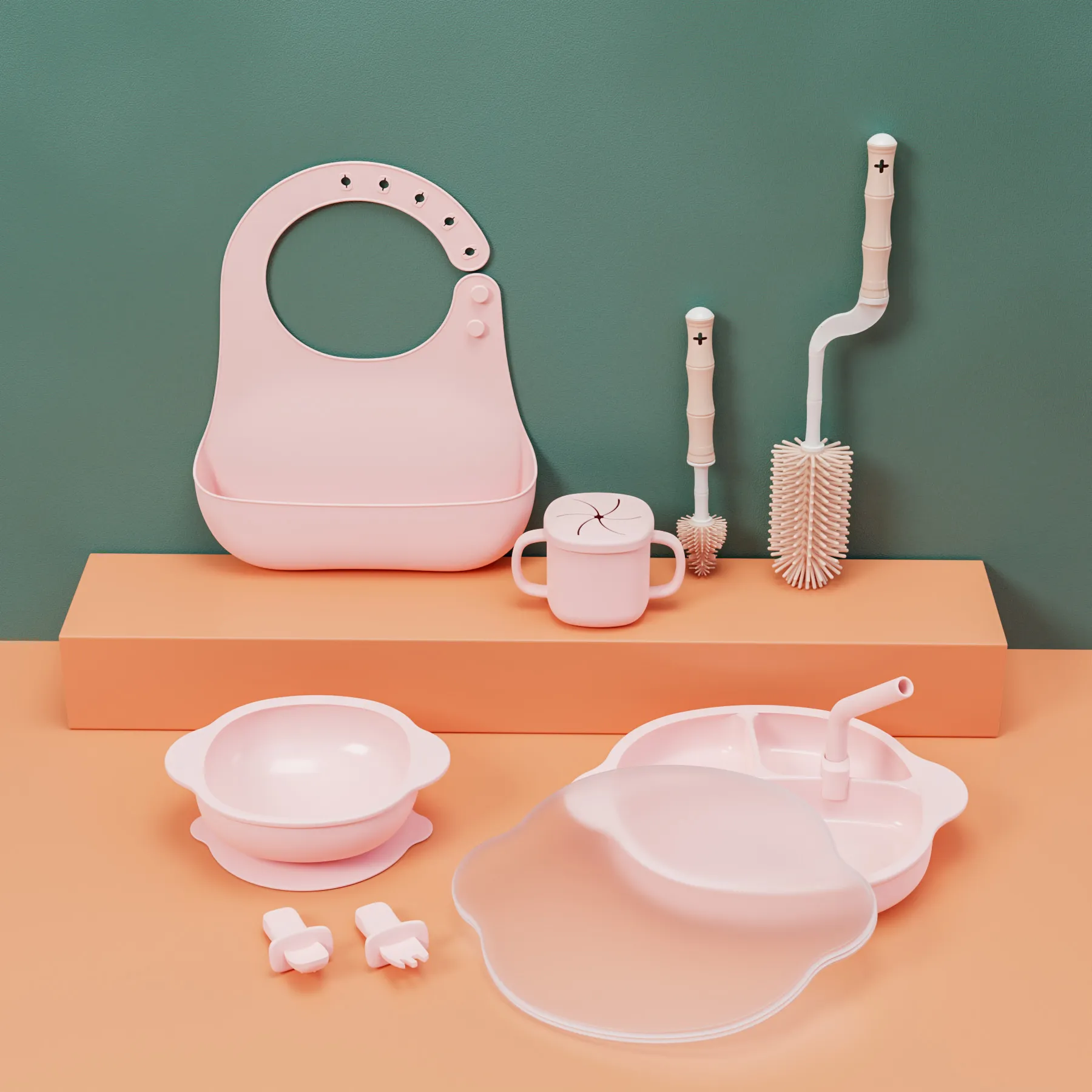 Silicone Baby Feeding Set