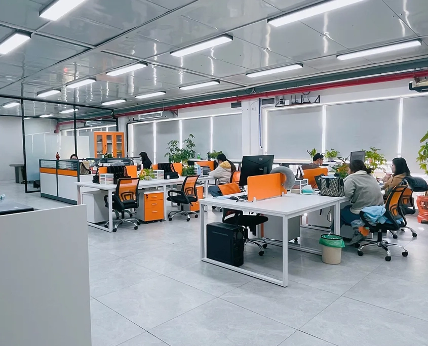 newtop silicone manufacturing company's office, about us page, efficient and comfortable office environment