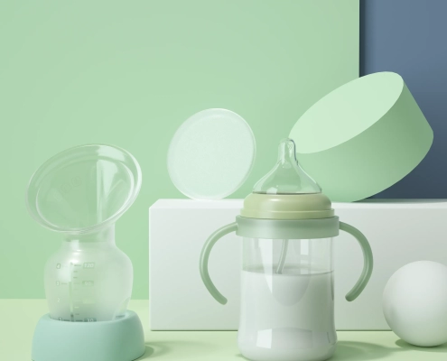 silicone breast pump display